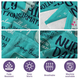 Craftique nurse appreciation blanket ideal for Nurses Week or birthday surprises.