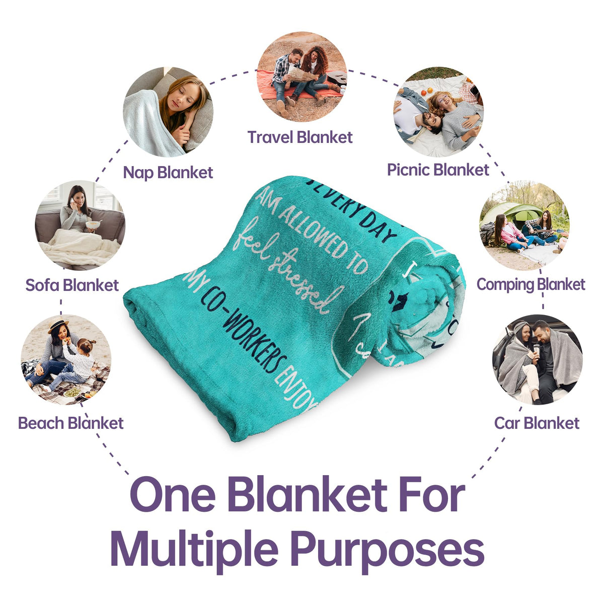 Craftique travel friendly nurse blanket fits car or bag for quiet moments.