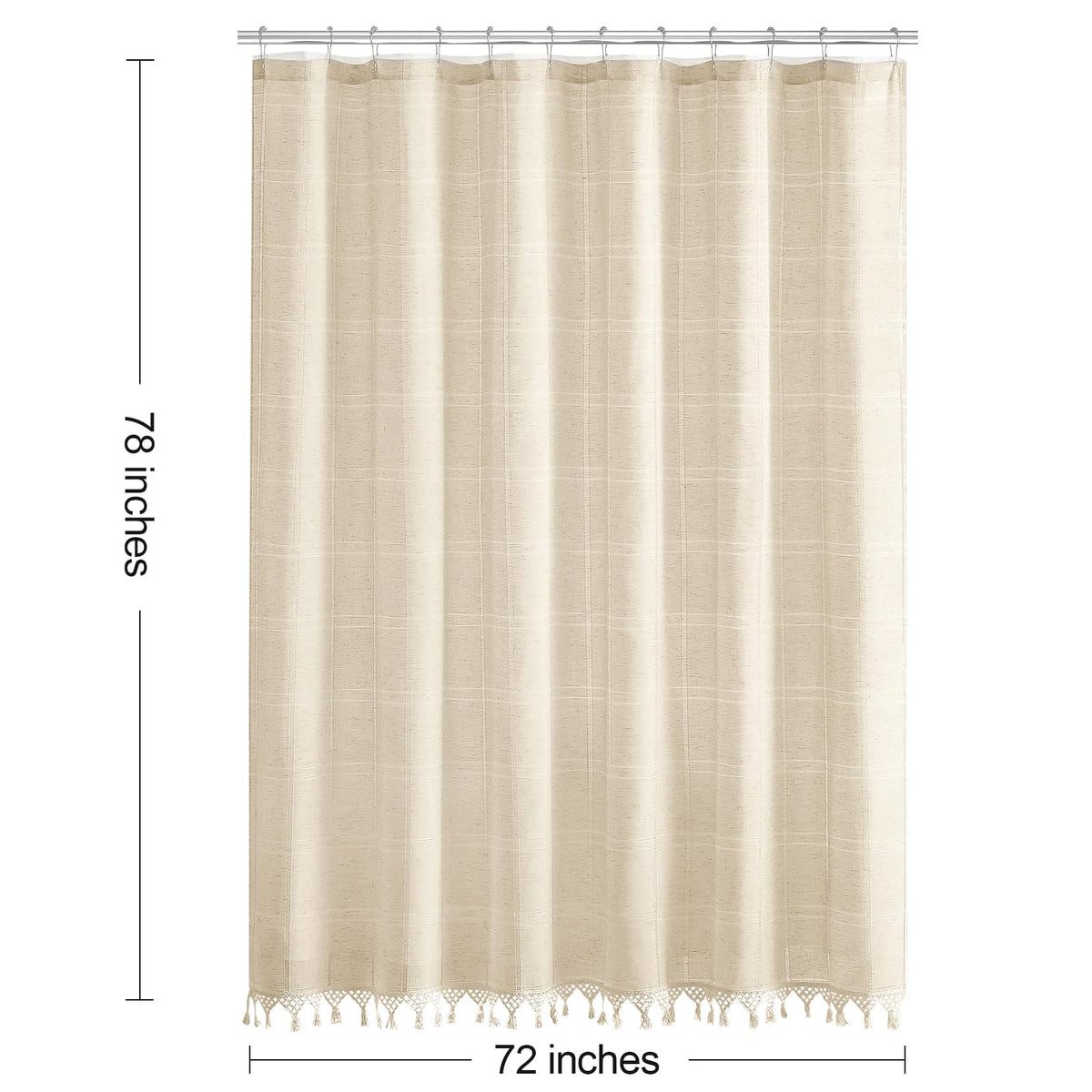Craidlela 72x78 curtain size suits standard showers and offers full coverage.