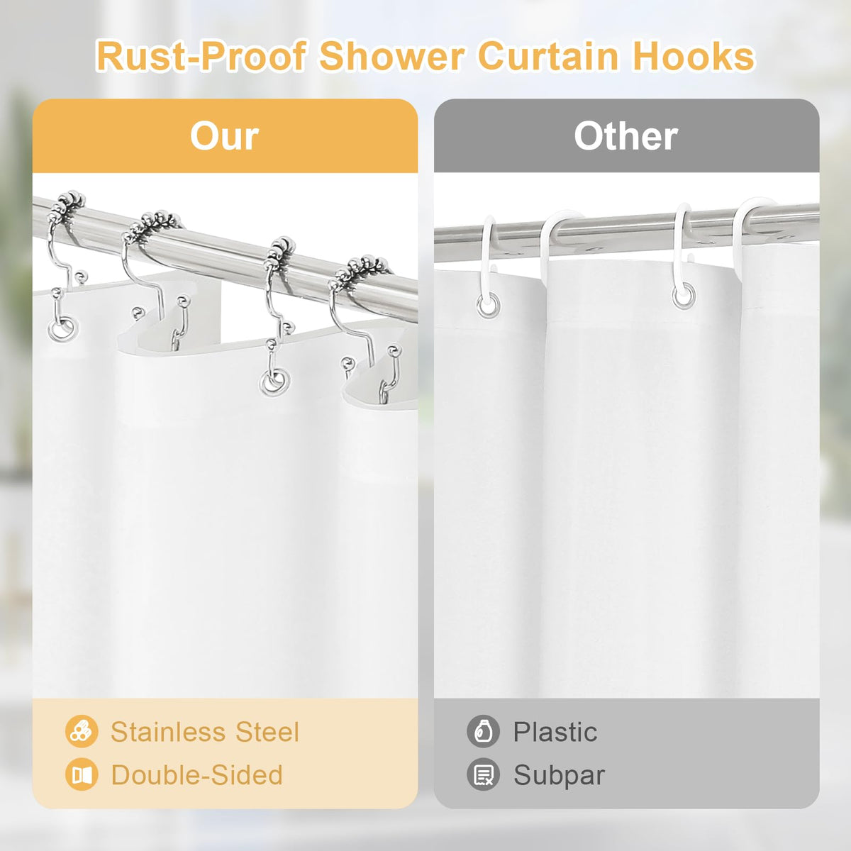 Craidlela dual-layer design helps keep shower area drier and cleaner.