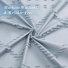 Craidlela woven fabric detail offers soft, drapable look for a relaxing shower environment