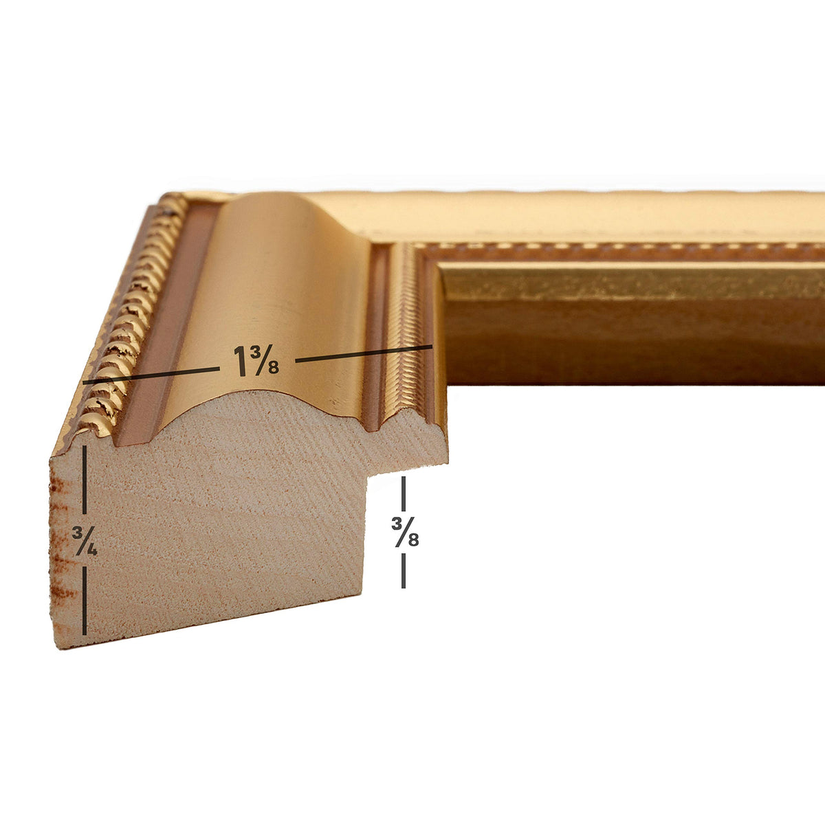 Craig Frames backer and hardware enable easy horizontal or vertical mounting