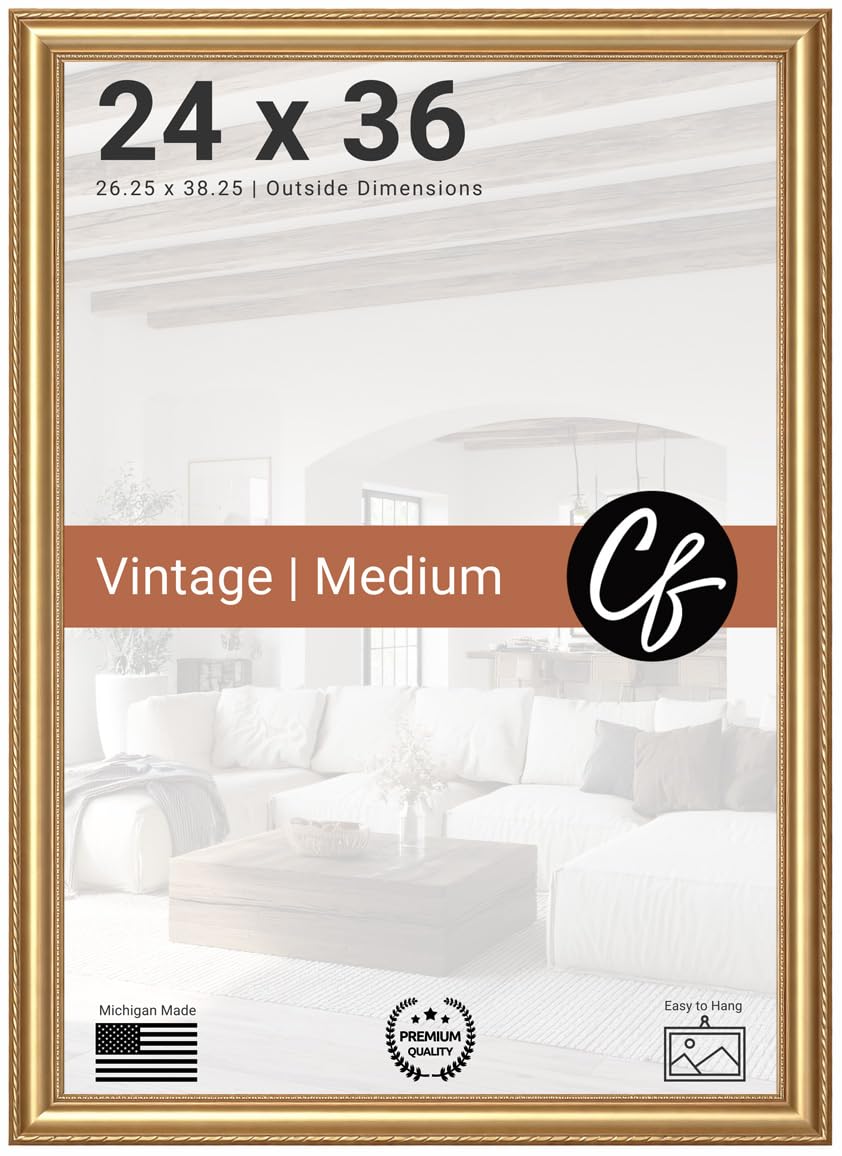 Craig Frames Victoria ornate gold frame close-up with intricate carving and premium finish