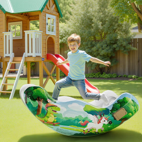 Crakrora Classroom setup with portable sensory rocker for group activities.