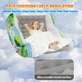 Crakrora Sensory Chair with soft non-slip surface enhances safe seating.