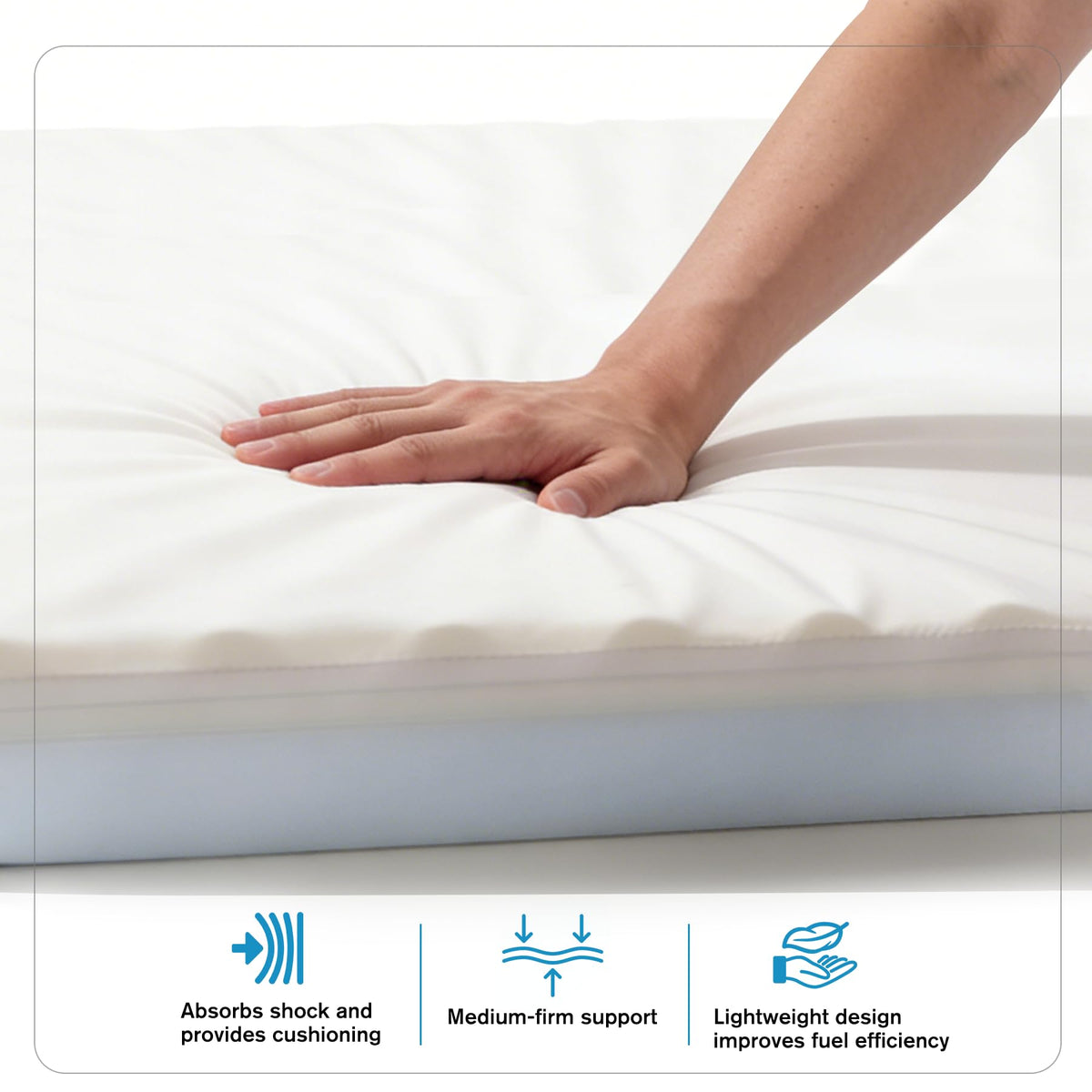 CRAURU breathable terry cloth layer close-up for cooler sleep