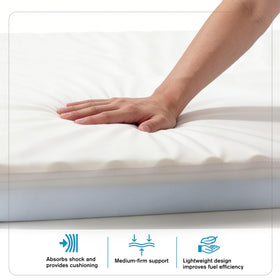CRAURU breathable terry cloth layer close-up for cooler sleep