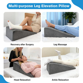 CRAURU leg elevation pillow single leg elevation versatility for comfy resting
