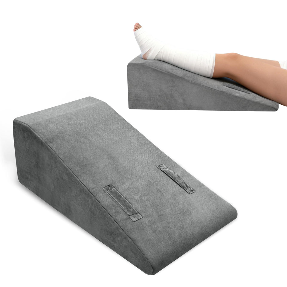 CRAURU leg elevation pillow with trapezoidal design for comfortable leg elevation at home