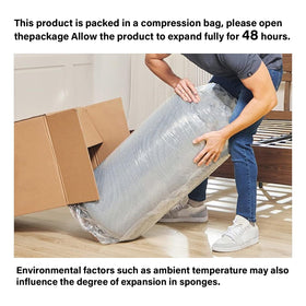 CRAURU mattress fully shaped after unboxing on a bunk