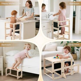 Cravenook step stool assembly guide demonstrating quick, tool-free setup.