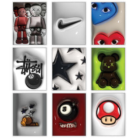CREAARO hypebeast poster set 8x10 adds bold streetwear flair to teen rooms.