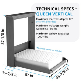 Create-A-Bed queen vertical Murphy kit instruction booklet with easy-to-follow steps
