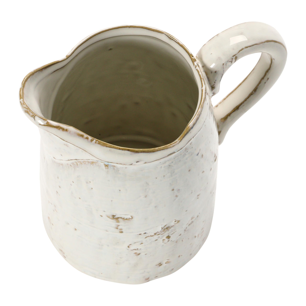 Creative Co-Op pitcher used for lemonade or iced tea.