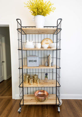 Creative Co-Op dinner party display bowl styled for guests