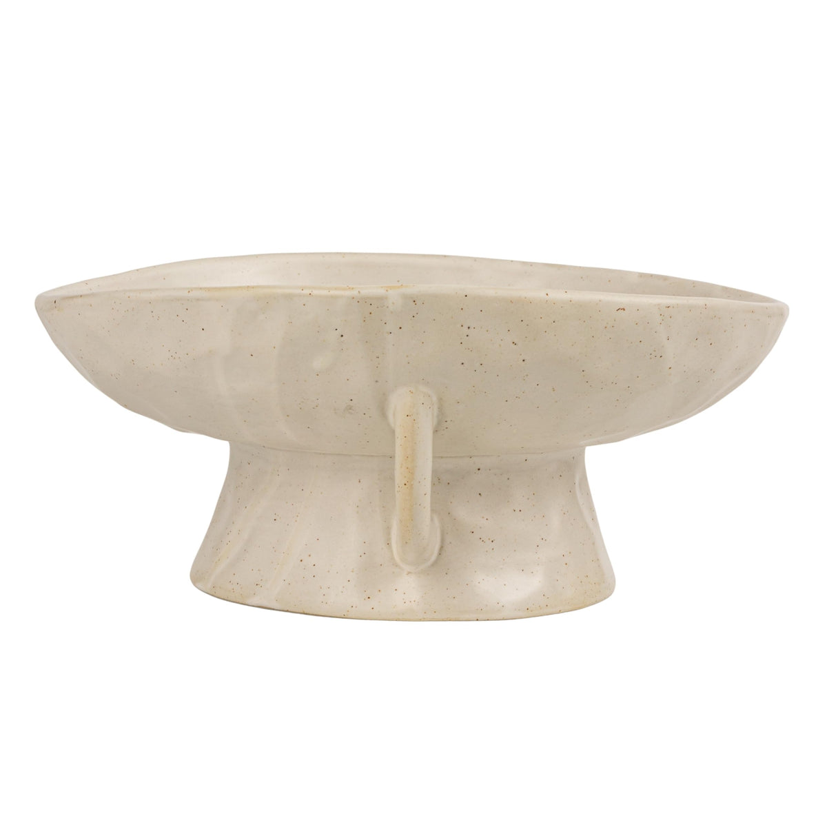 Creative Co-Op stoneware bowl showcases fresh fruit with reactive glaze