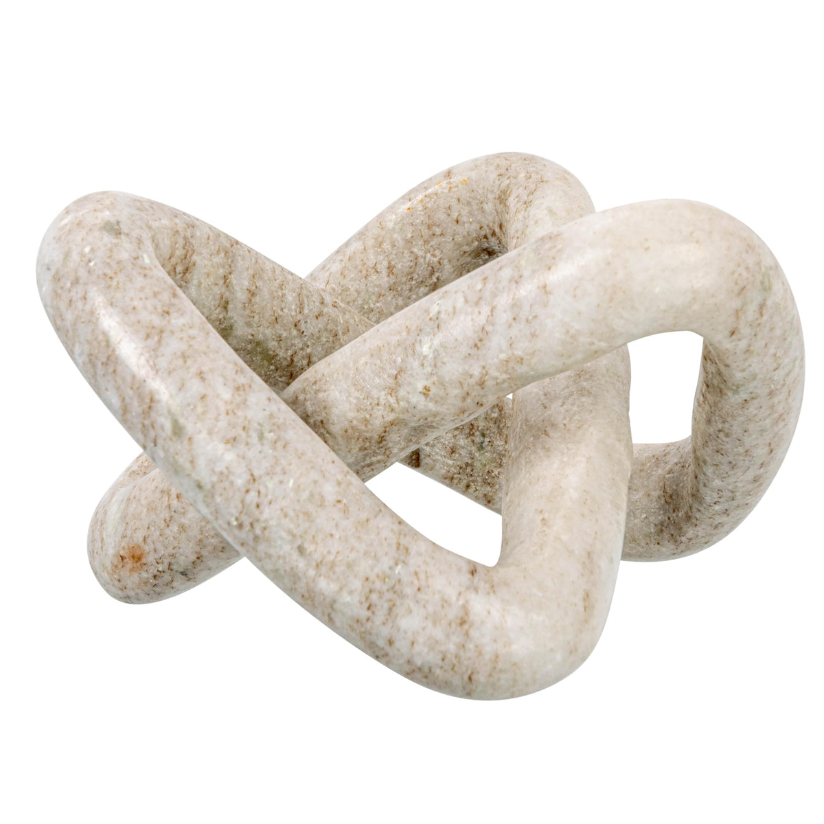 Marble knot beige shown with candles for ambience