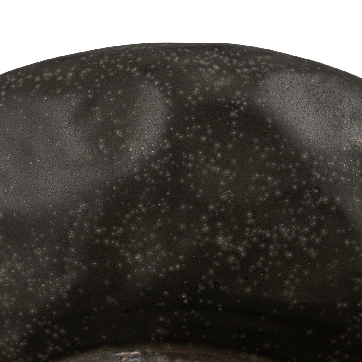 Creative Co-Op pedestal bowl decor on a shelf adds texture
