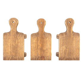 Creative Co-Op wooden tabletop display pedestal for shelves and mantels