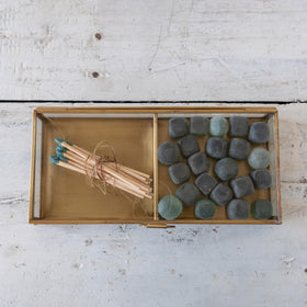 Creative Co-Op polished brass finish adds luxe touch to décor