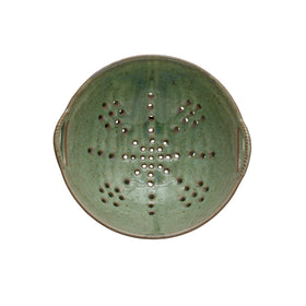 Creative Co-Op stoneware berry bowl, kitchen setting demonstrates durable everyday use.