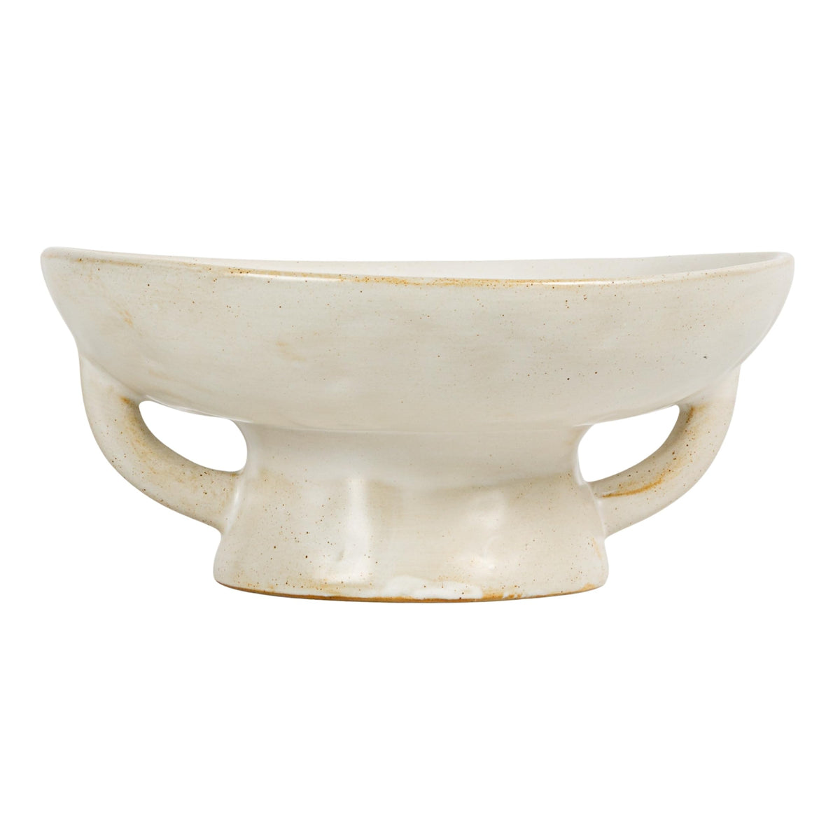 Creative Co-Op stoneware bowl, 8-inch diameter, ideal for serving or decor.