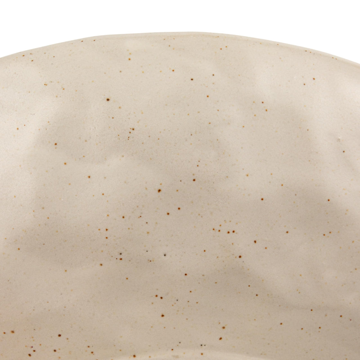 Creative Co-Op table decor bowl enhances shelves and tablescapes with white glaze