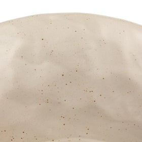 Creative Co-Op table decor bowl enhances shelves and tablescapes with white glaze