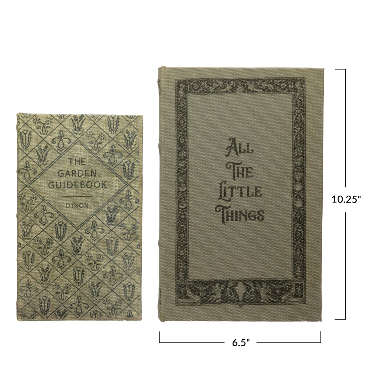 Creative Co-Op The Garden Guidebook box showing neutral tones for versatile decor