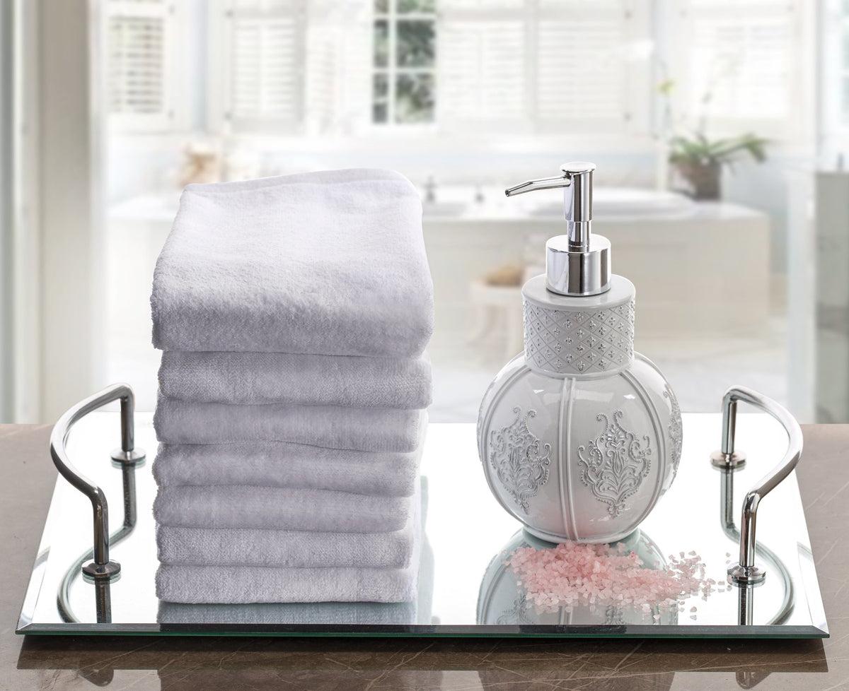 Creative Scents cotton towels neatly packaged, ideal housewarming gift option
