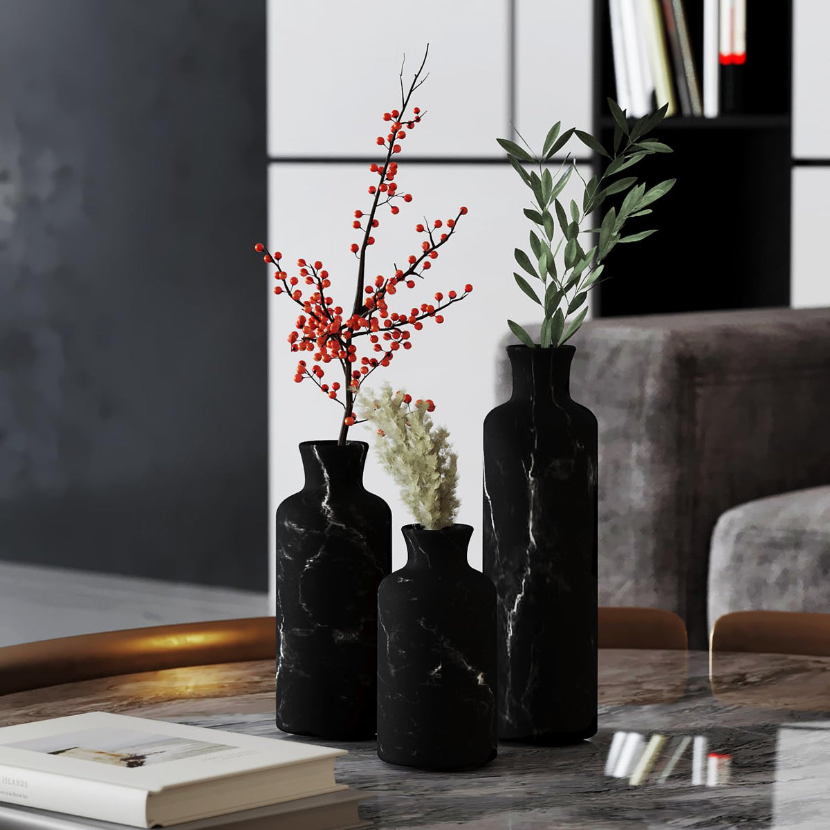 Creative Scents vase set bottom protectors prevent scratches on delicate surfaces.