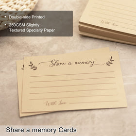 Creawoo hardcover memorial book pages close-up on premium 150GSM paper.