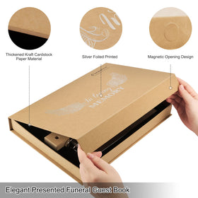 Creawoo kraft storage box included for keepsake organization.