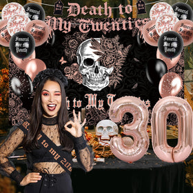 Crenics 30th balloon 32-inch adds bold focal point to celebrations.