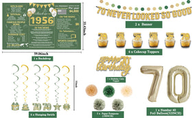 Crenics 70 banner boosts festive vibes for the celebration.