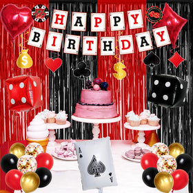 Crenics casino theme backdrop helps create shareable party moments.