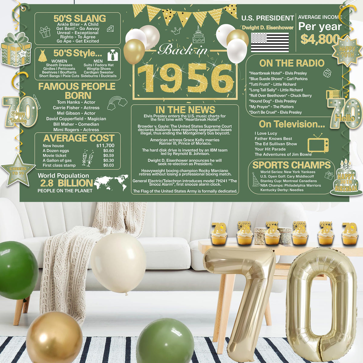 Crenics latex balloons in five colors brighten the venue.