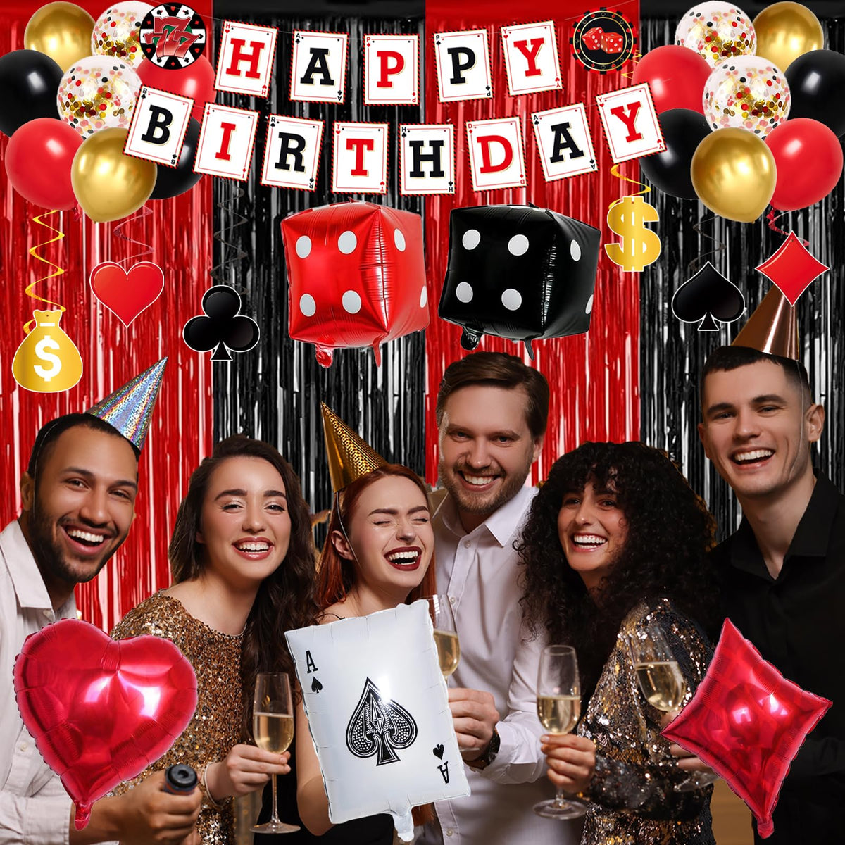 Crenics latex balloons pack brings color to the celebration.