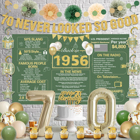 Crenics party decor set offers a cohesive look and easy coordination.