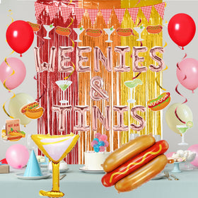 Crenics complete party setup backdrop for memorable celebration photos.