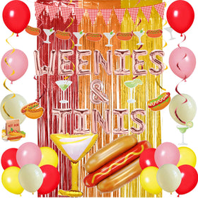 Crenics weenies-tinis banner decor for playful party signage and photo moments.