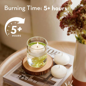 Crenovo 2-inch ivory candle fits standard holders for versatile decor.