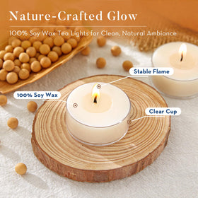 Crenovo acrylic tea light casing displays crystal-clear glow