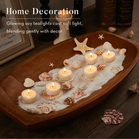 Crenovo romantic dinner tea light creates intimate ambiance
