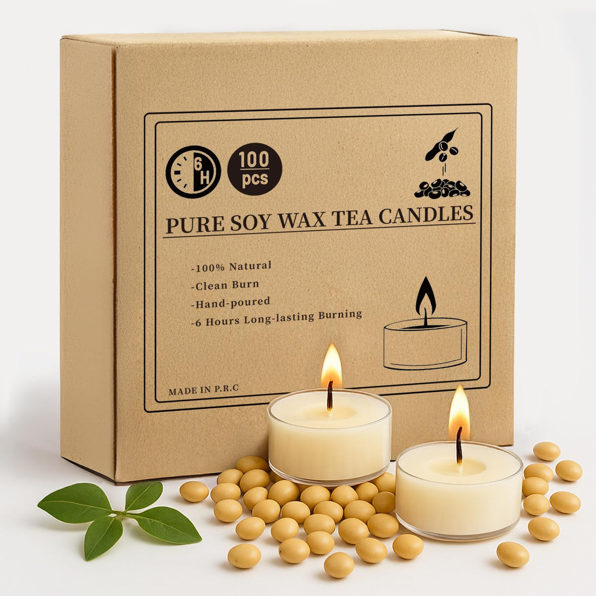 Crenovo tea lights 100pack provide a warm glow for elegant tables and events