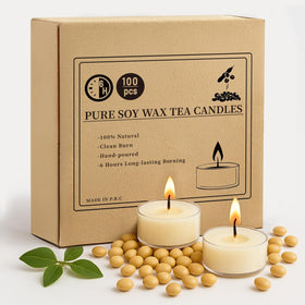 Crenovo tea lights 100pack provide a warm glow for elegant tables and events