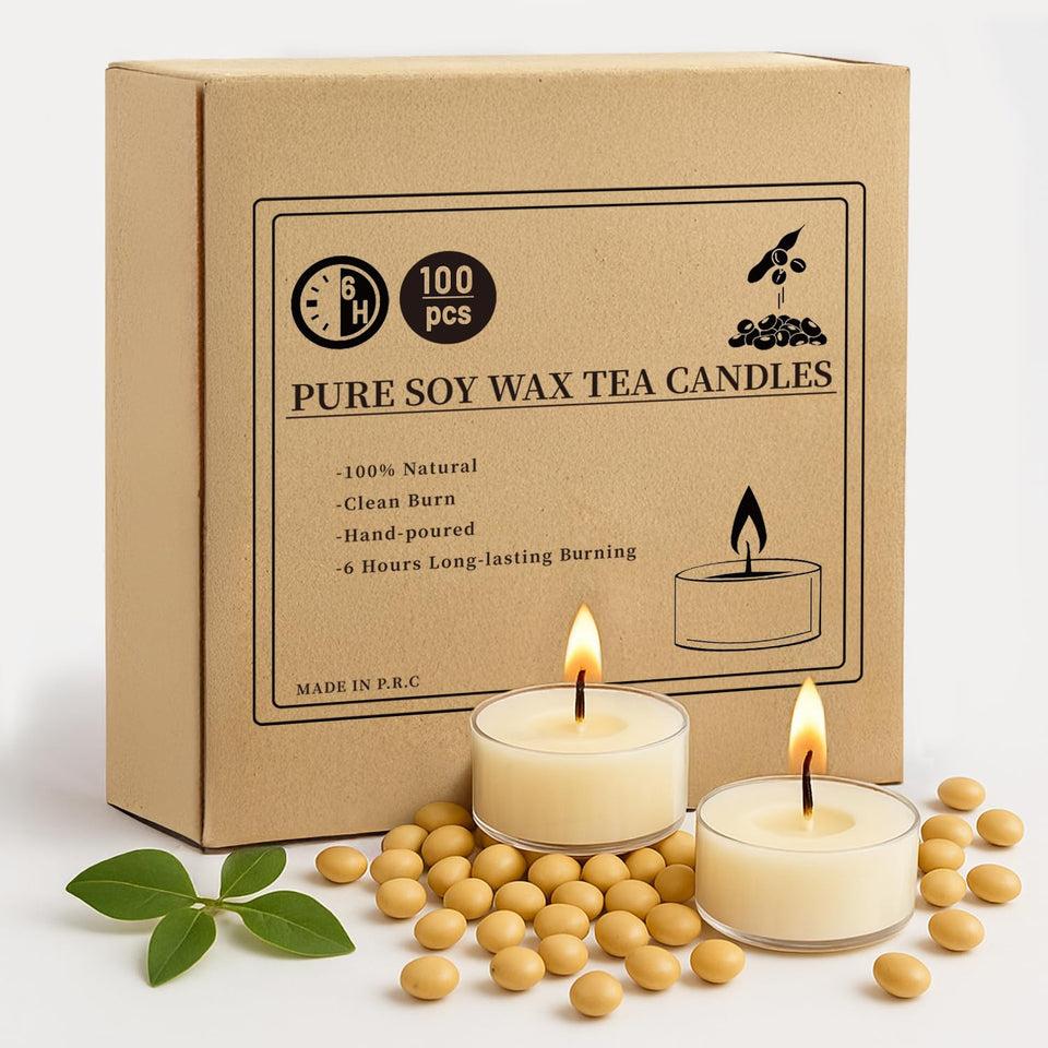 Crenovo tea lights 100pack provide a warm glow for elegant tables and events