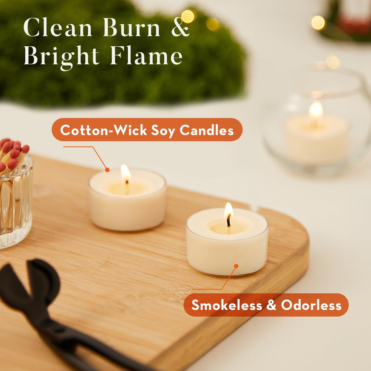 Crenovo wedding table tea light centerpiece adds romantic ambiance to celebrations