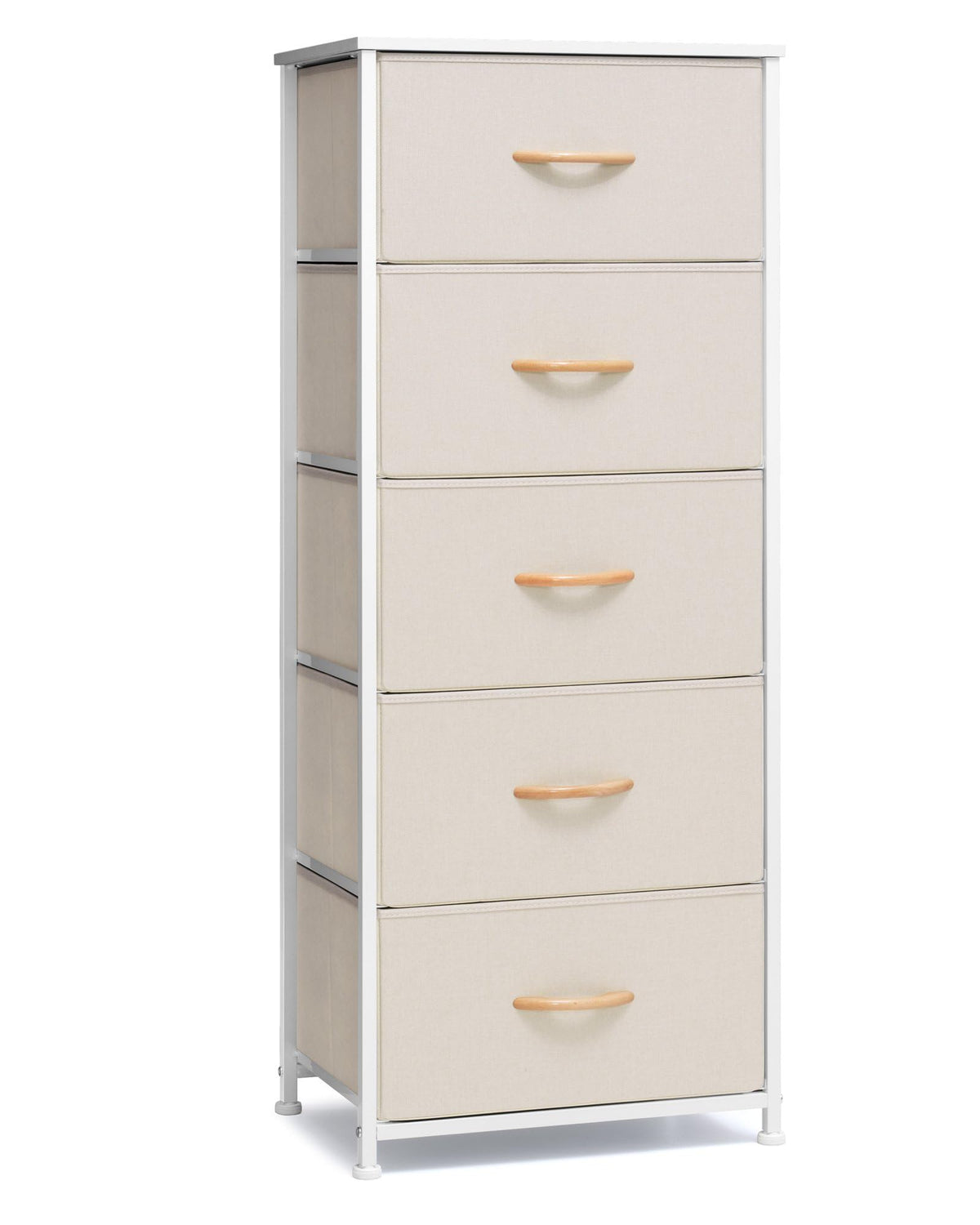 Crestlive vertical dresser tower in a compact bedroom for organized storage