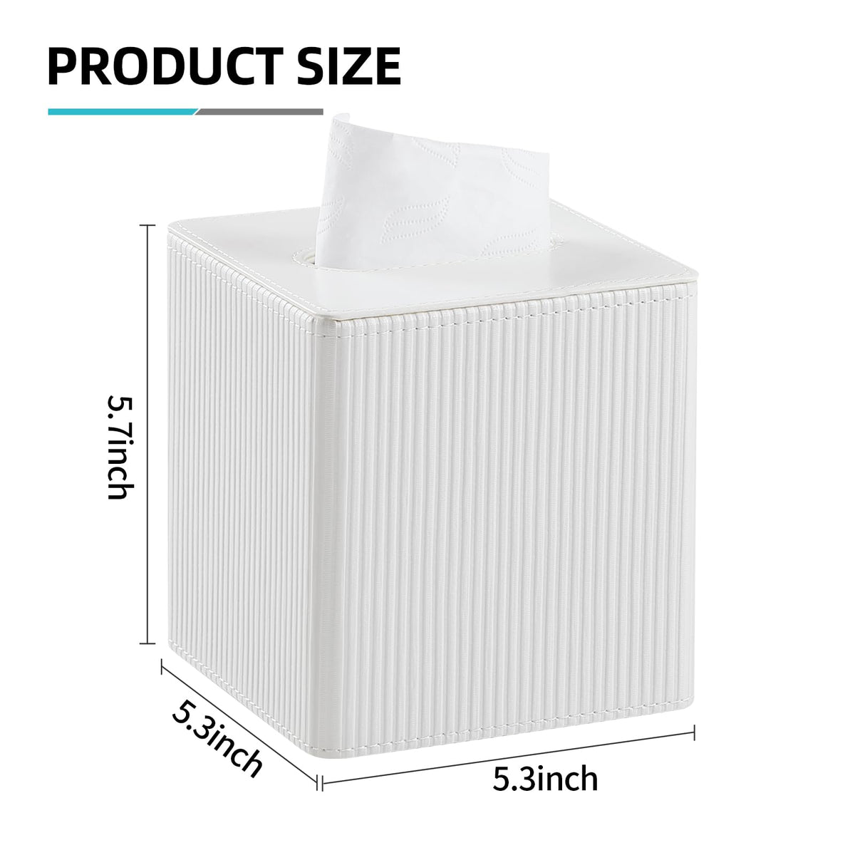 Cretkhp ivory tissue holder complements contemporary decor in home offices or hotels.
